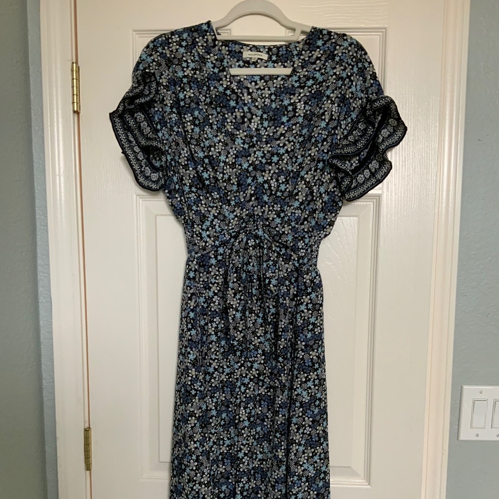 Max Studio Faux Wrap MIDI-Dress